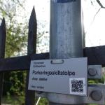 parkeringsskiltstolpe